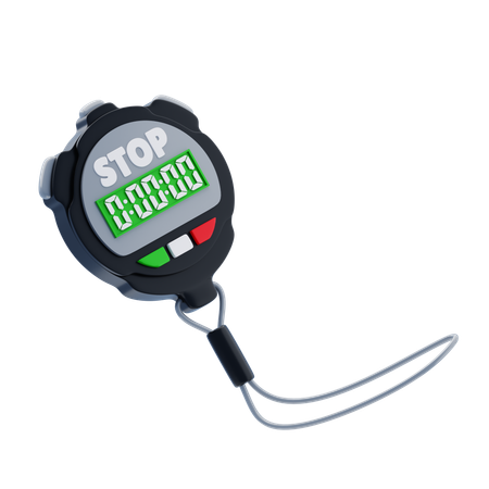 Digital Stopwatch  3D Icon