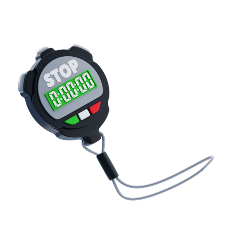 Digital Stopwatch  3D Icon