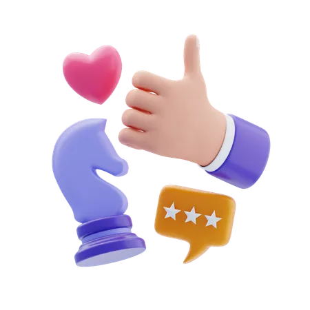 Digital Strategy  3D Icon