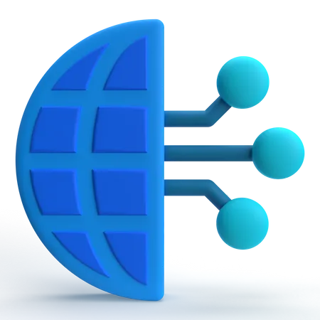 Digital Technology  3D Icon