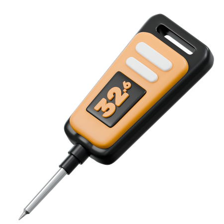 Digital Thermometer  3D Icon