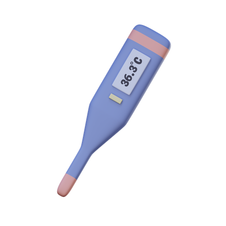 Digital Thermometer  3D Icon