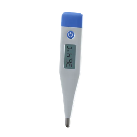 Digital Thermometer 3D Illustration