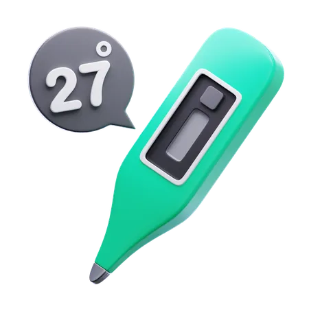 Digital Thermometer  3D Icon