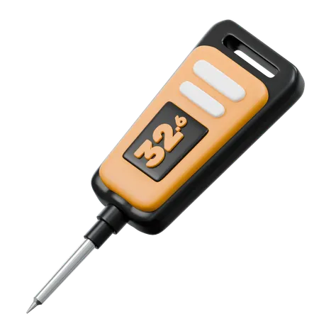 Digital Thermometer  3D Icon