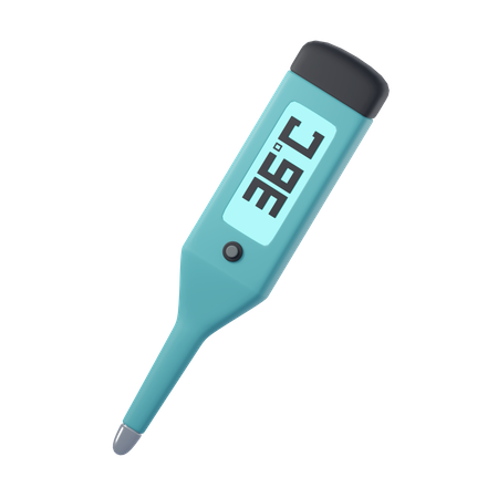 Digital Thermometer  3D Icon