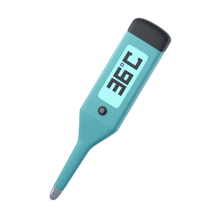 Digital Thermometer  3D Icon