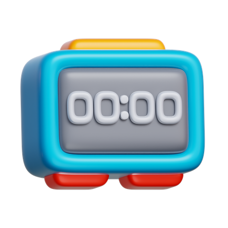 Digital Timer  3D Icon