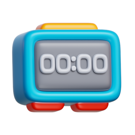 Digital Timer  3D Icon