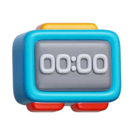 Digital Timer  3D Icon