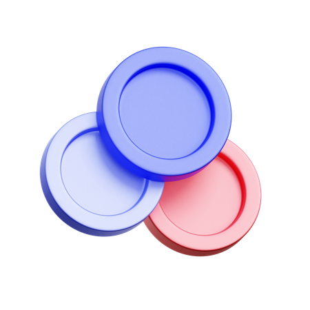 Digital Tokens  3D Icon