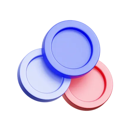 Digital Tokens  3D Icon