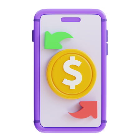 Digital Transaction  3D Icon