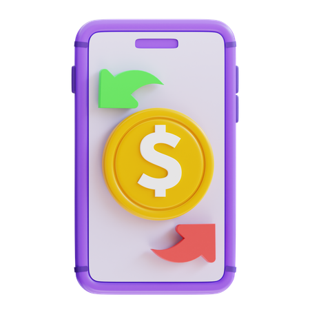 Digital Transaction  3D Icon