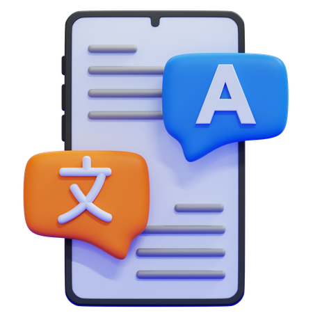 Digital Translator  3D Icon