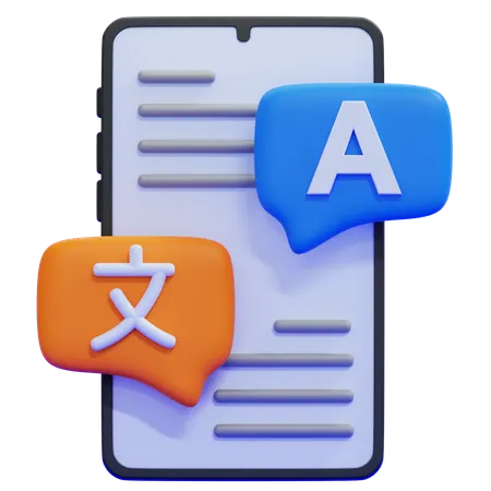 Digital Translator  3D Icon