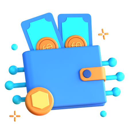 デジタルウォレット  3D Icon