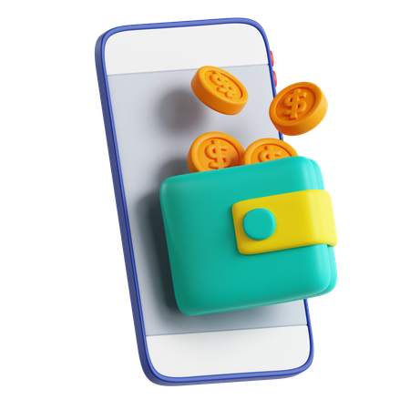 Digital Wallet  3D Icon