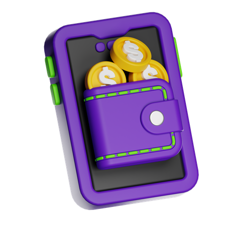 Digital Wallet  3D Icon