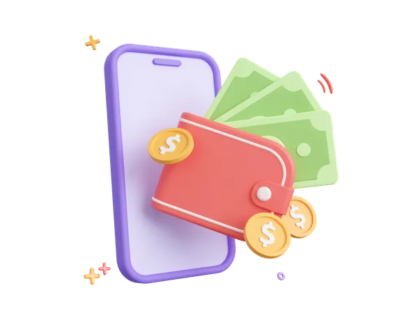 Digital Wallet  3D Icon