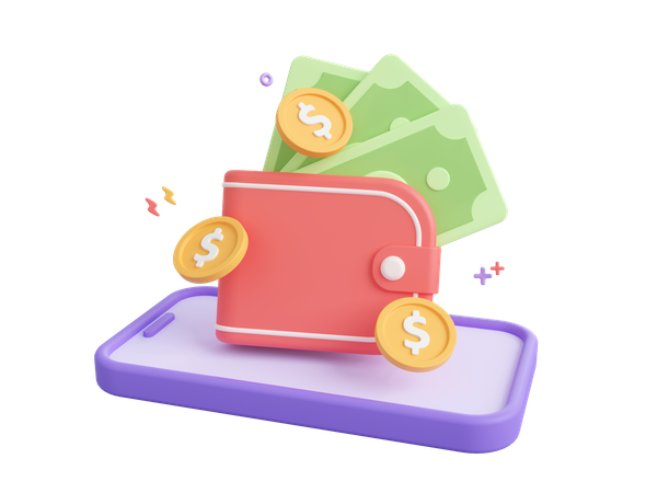 Digital Wallet  3D Icon