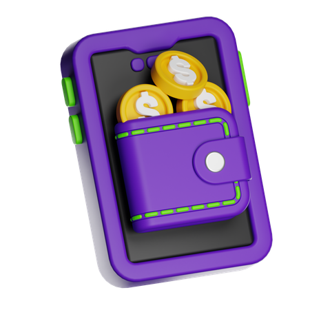Digital Wallet  3D Icon