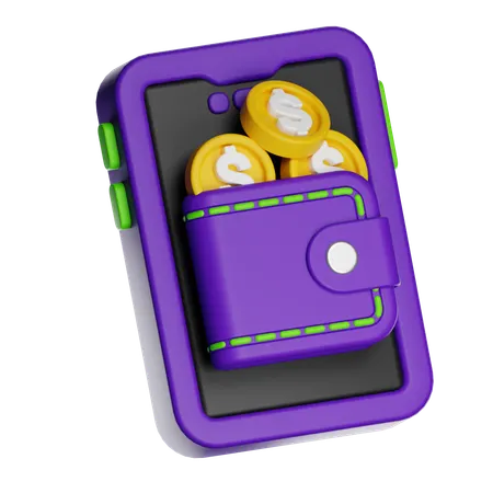 Digital Wallet  3D Icon