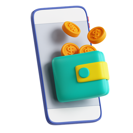 Digital Wallet  3D Icon