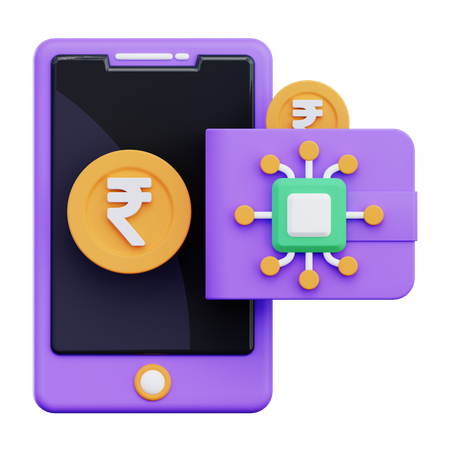 Digital Wallet  3D Icon