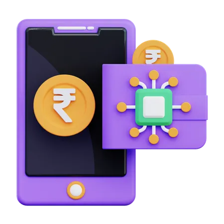 Digital Wallet  3D Icon