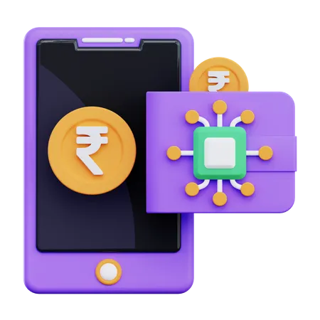 Digital Wallet  3D Icon