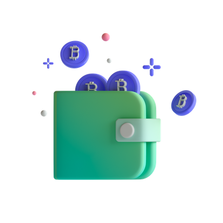 Digital Wallet  3D Illustration