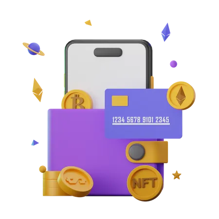 Digital Wallet 3D Icon