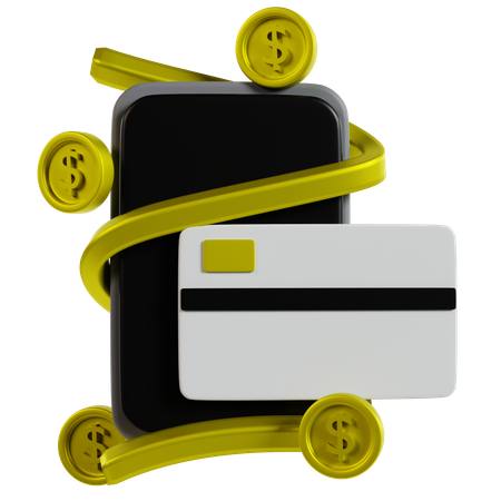 Digital Wallet Evolution  3D Icon