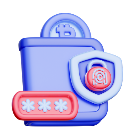 Digital Wallet Security  3D Icon