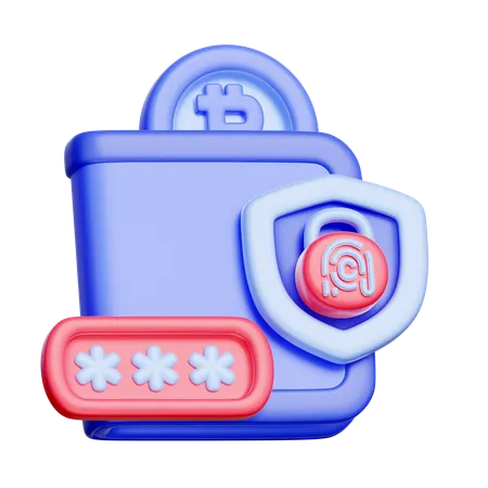 Digital Wallet Security  3D Icon