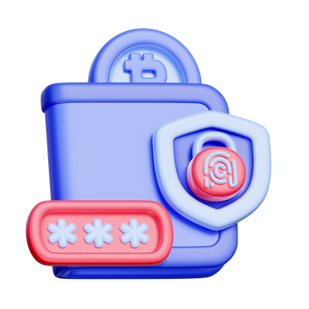 Digital Wallet Security  3D Icon