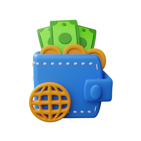 Digital wallets  3D Icon