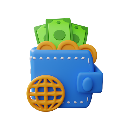 Digital wallets  3D Icon