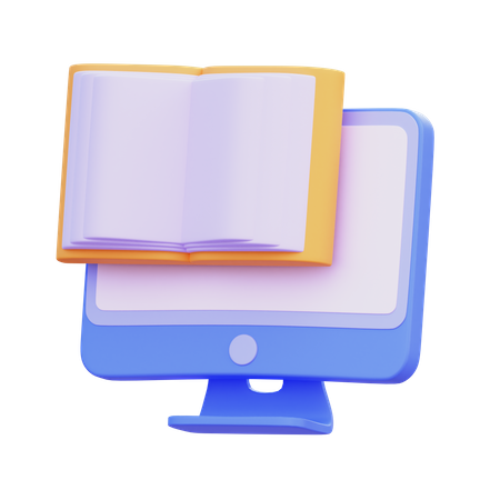 Digitales Buch  3D Icon