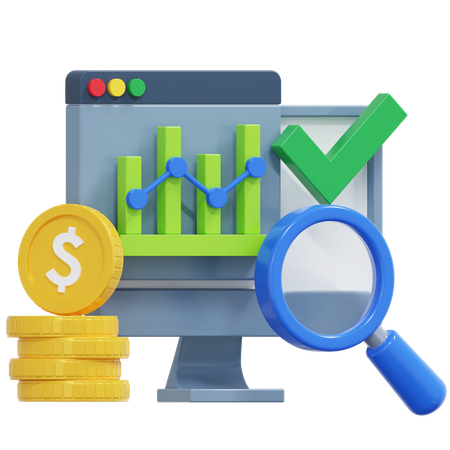 Digitale Analyse  3D Icon