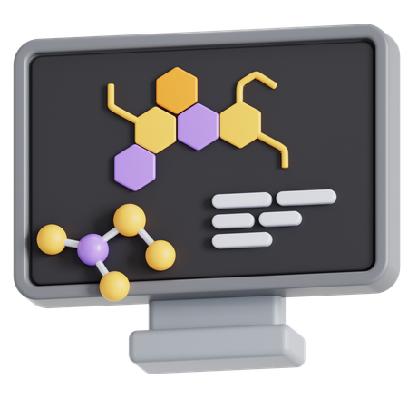 Digitale Chemie  3D Icon