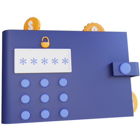 Digitale Geldbörse  3D Icon