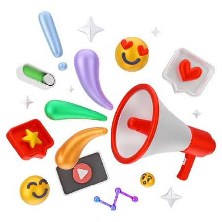 Digitale Marketingförderung  3D Icon