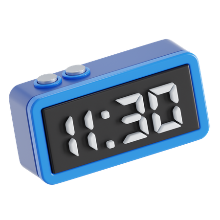 Digitale Tischuhr  3D Icon