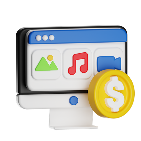 Digitale Vermögenswerte  3D Icon