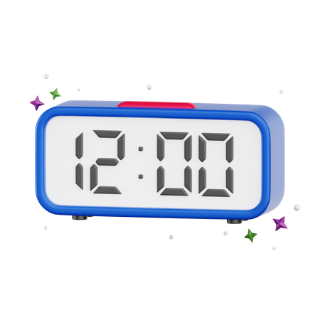 Digitaler Alarm  3D Icon