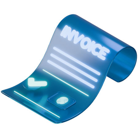 Digitaler Beleg  3D Icon