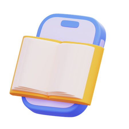 Digitales Buch  3D Icon