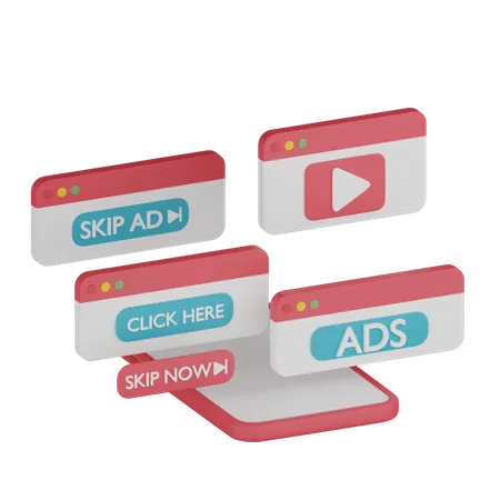 Digitales Marketing  3D Icon